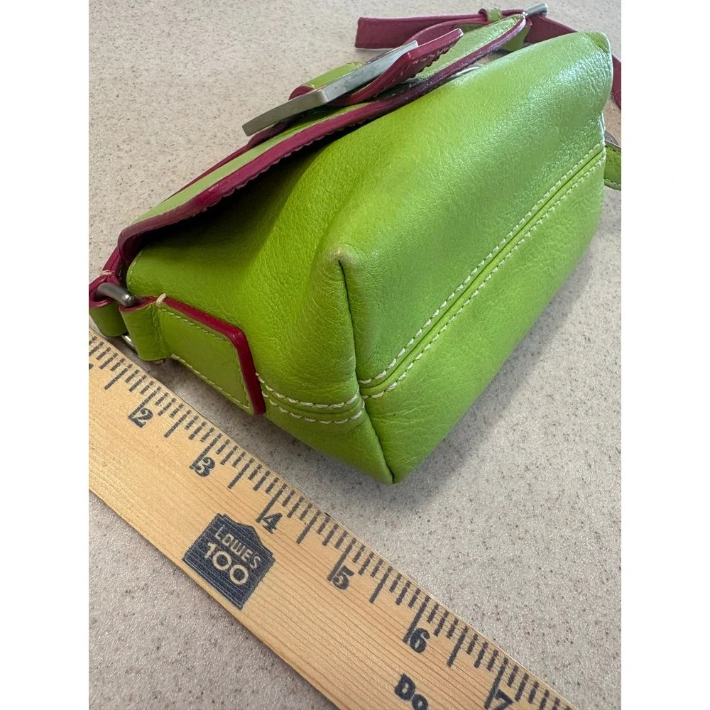 Dooney & Bourke Lime Heart Buckle‎ Mini Shoulder Bag Y2K